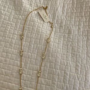 Kate Spade gold tone necklace NWT